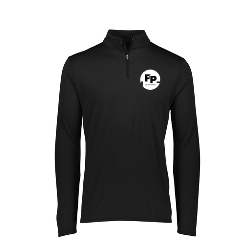 [FTLQFLBK-FAXS-LOGO2] Decker Women's Flex-Lite 1/4 Zip Shirt (Female Adult XS, Black, Logo 2)