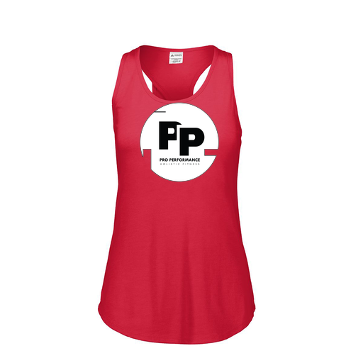 [3078.V96.S-LOGO2] Ladies Tri Blend Tank Top (Female Adult S, Red, Logo 2)