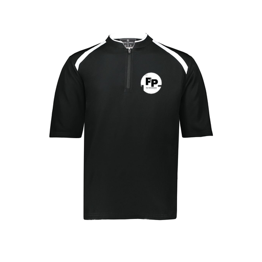 [229581-AS-BLK-LOGO2] Men's Dugout Short Sleeve Pullover (Adult S, Black, Logo 2)