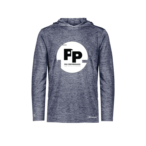 [FOLHCGNV-AS-LOGO2] Decker Men's Charge Hoodie (Adult S, Navy, Logo 2)