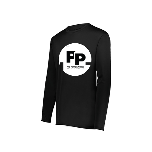 [222822.080.XS-LOGO2] Men's LS Smooth Sport Shirt (Adult XS, Black, Logo 2)