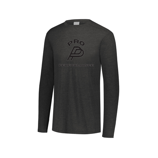 [FTLCUBBK-AXS-LOGO1] Decker Men's Tri-Blend T-Shirt - Long Sleeve (Adult XS, Black, Logo 1)