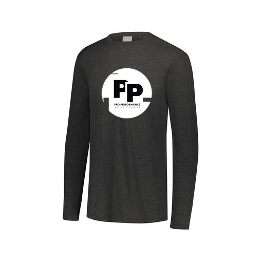 [FTLCUBBK-AXS-LOGO2] Decker Men's Tri-Blend T-Shirt - Long Sleeve (Adult XS, Black, Logo 2)