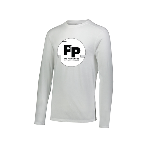 [3075.005.XS-LOGO2] Men's LS Ultra-blend T-Shirt (Adult XS, White, Logo 2)