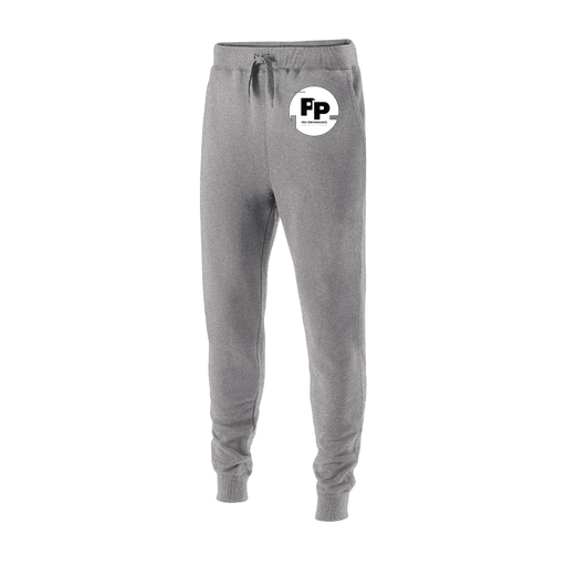 [229548.017.XS-LOGO2] Men's 60/40 Fleece Jogger (Adult XS, Silver, Logo 2)