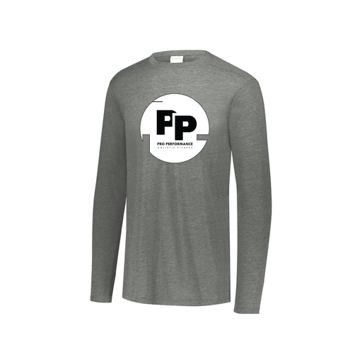 [FTLCUBGY-YS-LOGO2] Decker Youth Tri-Blend T-Shirt - Long Sleeve (Youth S, Gray, Logo 2)