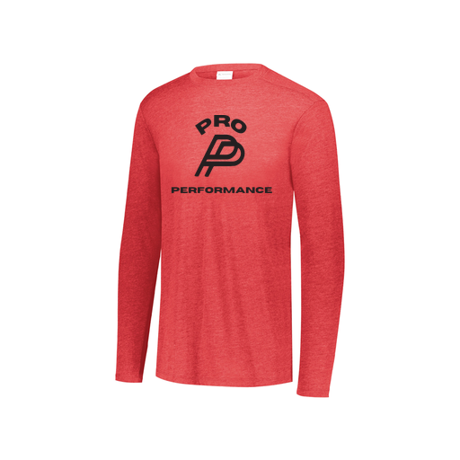 [3076.V96.S-LOGO1] Youth LS Ultra-blend T-Shirt (Youth S, Red, Logo 1)
