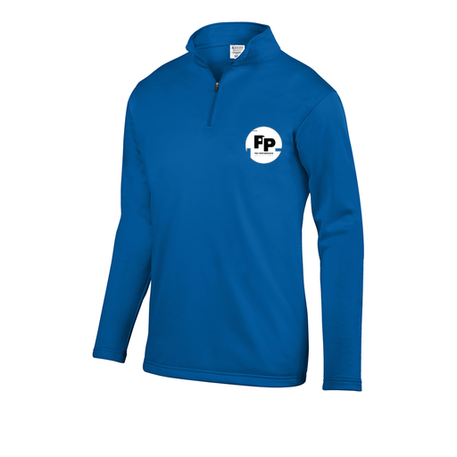 [FOLQFFRY-YS-LOGO2] Decker Youth FlexFleece 1/4 Zip (Youth S, Royal, Logo 2)