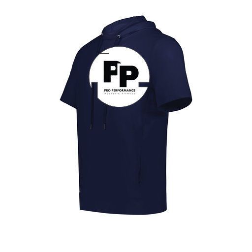 [222605.065.S-LOGO2] YOUTH VENTURA SOFT KNIT SHORT SLEEVE HOODIE (Youth S, Navy, Logo 2)