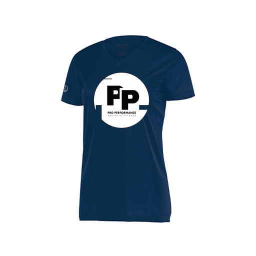[222820.065.S-LOGO2] Ladies Movement Dri Fit Shirt (Female Adult S, Navy, Logo 2)