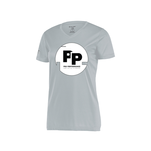 [222820.099.S-LOGO2] Ladies Movement Dri Fit Shirt (Female Adult S, Silver, Logo 2)