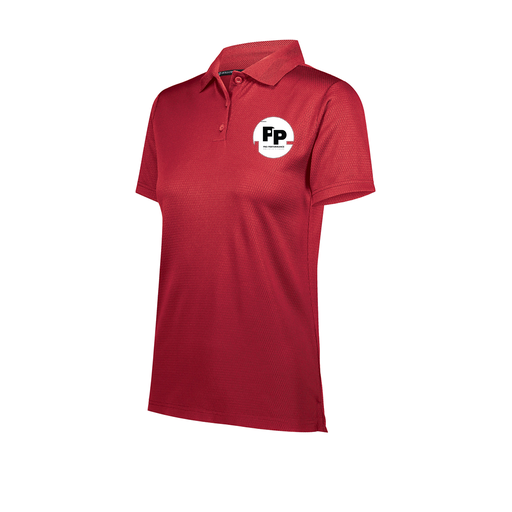 [222768-RED-FAXS-LOGO2] Ladies Prism Polo (Female Adult XS, Red, Logo 2)